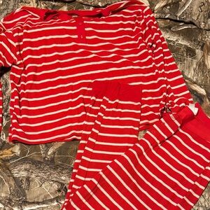 Red and White Striped Pajamas